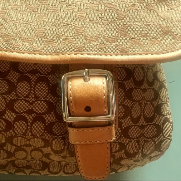 Coach Messenger Bag Brown Khaki - Picture 15 of 17